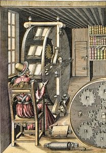 Otočný stůl – Z „“Le Diverse et Artifiose Machine“ od Agostina Ramelliho (1531-1608) – Paříž 1588