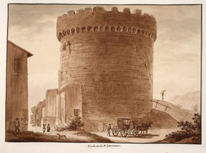 Hrob Horatii a Curiatii, 1833 (lept s hnědou lazurou) od Agostino Tofanelli