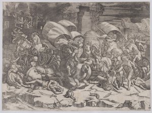 Bitva s Cutlassem, 1530-31. od Agostino Veneziano