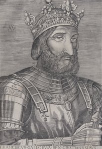 Francois I., král Francie, z roku 1536. od Agostino Veneziano