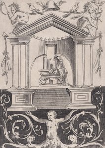 Ornamental Panel, ca. 1514-36. od Agostino Veneziano