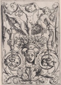 Ornamental Panel, ca. 1514-36. od Agostino Veneziano