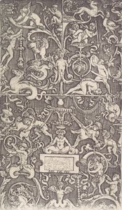 Ornamental Panel, ca. 1514-36. od Agostino Veneziano