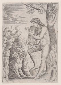 Orpheus z roku 1528. od Agostino Veneziano