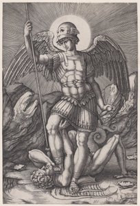 Svatý Michael, ca. 1514-16. od Agostino Veneziano