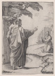 Svatý Pavel a františkánský mnich z roku 1517. od Agostino Veneziano