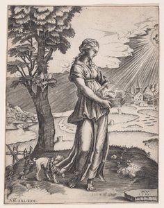 Kumská Sibyla z roku 1516. od Agostino Veneziano