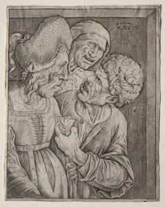 Bohatá stará žena od Agostino Veneziano