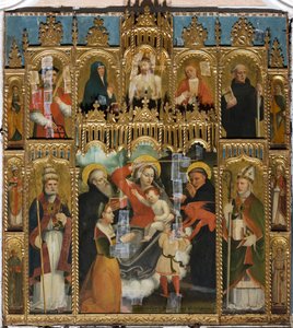 Polyptych Panny Marie Pomocnice od Agostino da Casanova