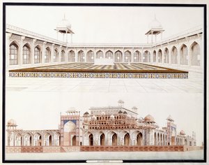 Secundra, kolem roku 1815 od Agra School
