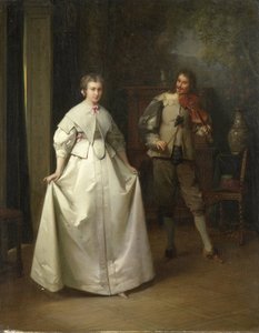 Tanec od Aimé Gabriel Adolphe Bourgoin