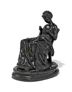 La Brodeuse, konec 19. - začátek 20. století (bronz) od Aime Jules Dalou