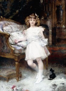 Portrét Janine Potinové s kotětem, 1904