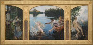 Mýtus o Aino, triptych od Akseli Gallen-Kallela