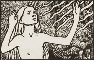 Modlící se dívka od Akseli Gallen-Kallela
