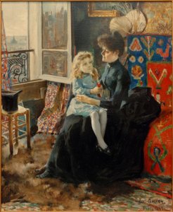 matka a dítě od Akseli Valdemar Gallen Kallela