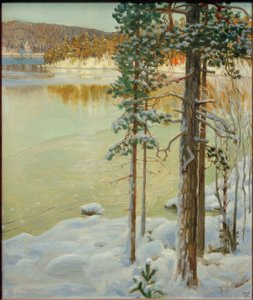 Zugefrorener See, Ruovesi od Akseli Valdemar Gallen Kallela