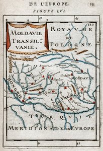 Mapa Rumunska 1683