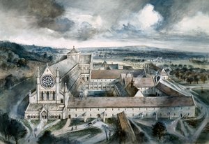 Byland Abbey, 1539, c 1960 od Alan Ernest Sorrell