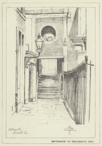 Vchod do hostince Serjeants Inn od Alan Stapleton
