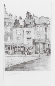 London Lanes: Drury Lane Corner (litografie)
