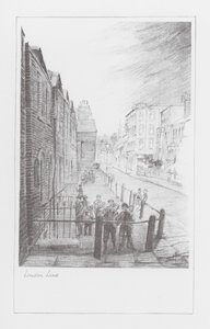 London Lanes: London Lane (litografie) od Alan Stapleton