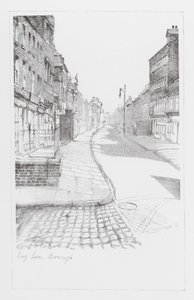 London Lanes: Long Lane, Borough (litografie) od Alan Stapleton
