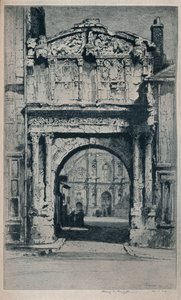 Brána svatého Petra, Auxerre, 1912 od Albany E Howarth