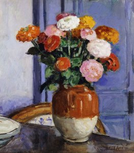 Kytice zinií (Bouquet de Zinias)