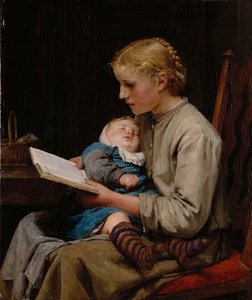 Rose a Bertha Gugger, 1883 od Albert Anker