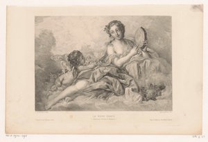 Muse Erato s puttem a tamburínou La muse Erato (kolekce Richard Wallace) (název na objektu) od Albert Ardail