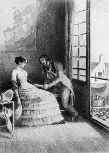 Ilustrace románu „Madame Bovary“ od Gustava Flauberta (1821-1880). Ilustrace Albert Fourie (1854-1937).