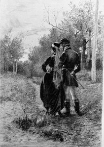 Ilustrace románu „Madame Bovary“ od Gustava Flauberta (1821-1880). Ilustrace Albert Fourie (1854-1937).