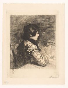 Portrét Charlotte Besnard od Albert Besnard (signed by artist)