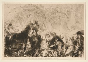 Březen? ke koním (kolem od Albert Besnard