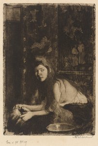 Žena s vázou (La femme au vase) od Albert Besnard