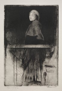 Žena s pláštěm od Albert Besnard