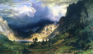 Bouře ve Skalistých horách - Mt. Rosalie od Albert Bierstadt