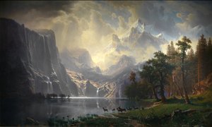 Mezi pohořím Sierra Nevada, Kalifornie od Albert Bierstadt