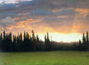 Kalifornský západ slunce od Albert Bierstadt