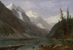 Kanadské Skalisté hory (Lake Louise) od Albert Bierstadt