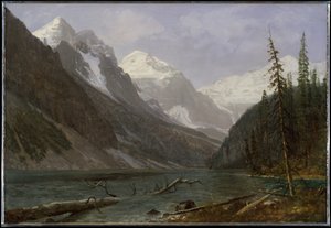 Kanadské Skalnaté hory (jezero Louise) od Albert Bierstadt