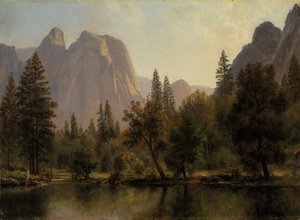 Cathedral Rocks, Údolí Yosemite od Albert Bierstadt