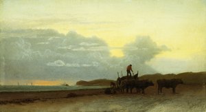 Coastal View, Newport, 1861 od Albert Bierstadt