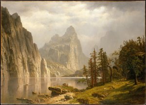Řeka Merced, údolí Yosemite od Albert Bierstadt
