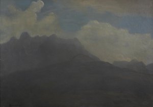 Hory a podhůří od Albert Bierstadt