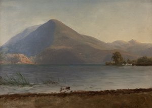 Na řece Hudson od Albert Bierstadt