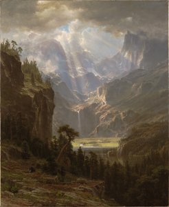 Skalnaté hory, „Landerův vrchol“ od Albert Bierstadt