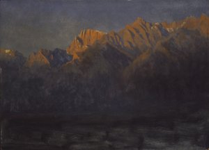 Východ slunce v pohoří Sierras od Albert Bierstadt