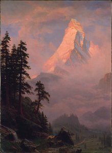 Východ slunce na Matterhornu od Albert Bierstadt